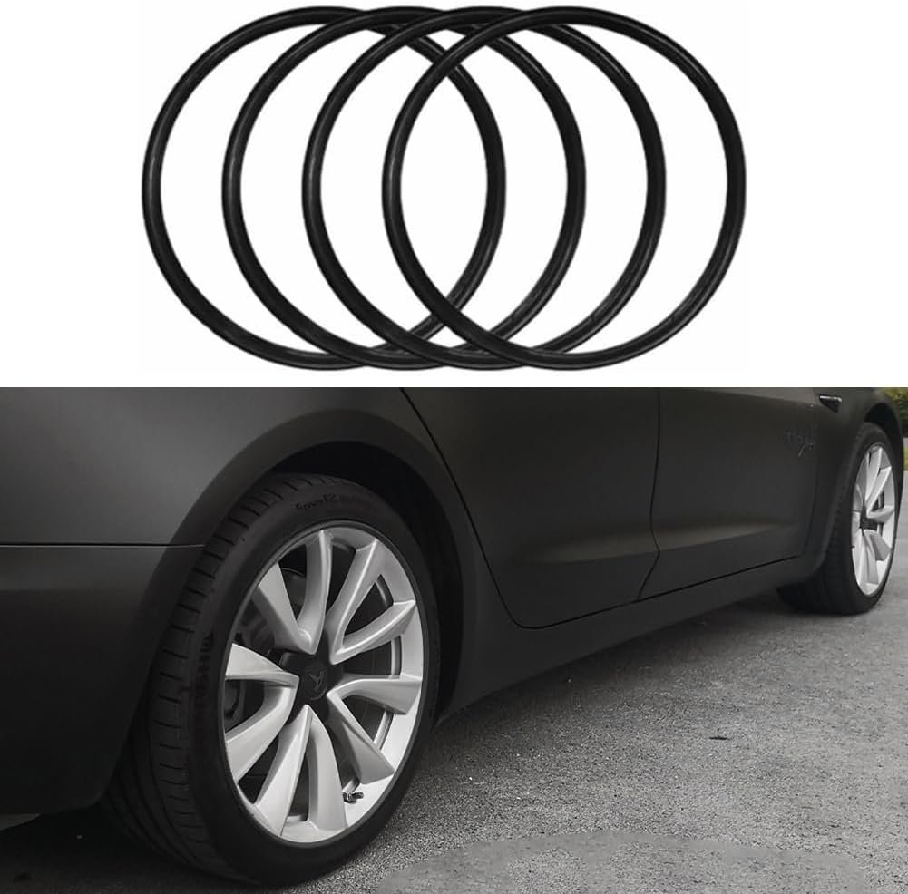 Car Wheel Rim Protectors Guard,Wheel Anti-Scratch, Aluminum Alloy Wheel Protection Ring from Curb Rash for Cars, Trucks, Tesla,Set of 4