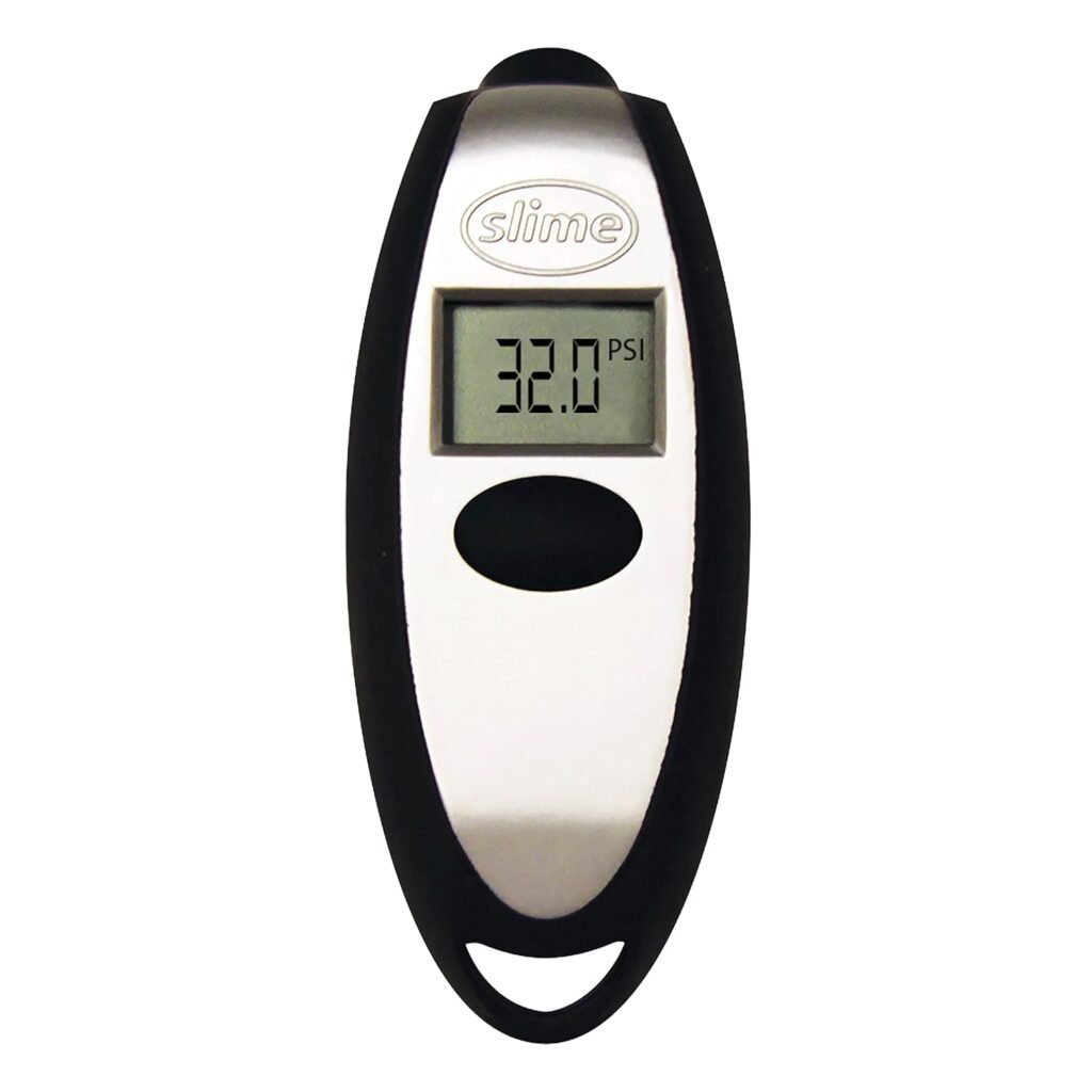 Slime 20017 Tire Pressure Gauge, Digital Gauge, 5-150 PSI